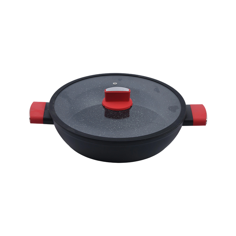 Marmer Abu-abu Casserole Aluminium Tempa