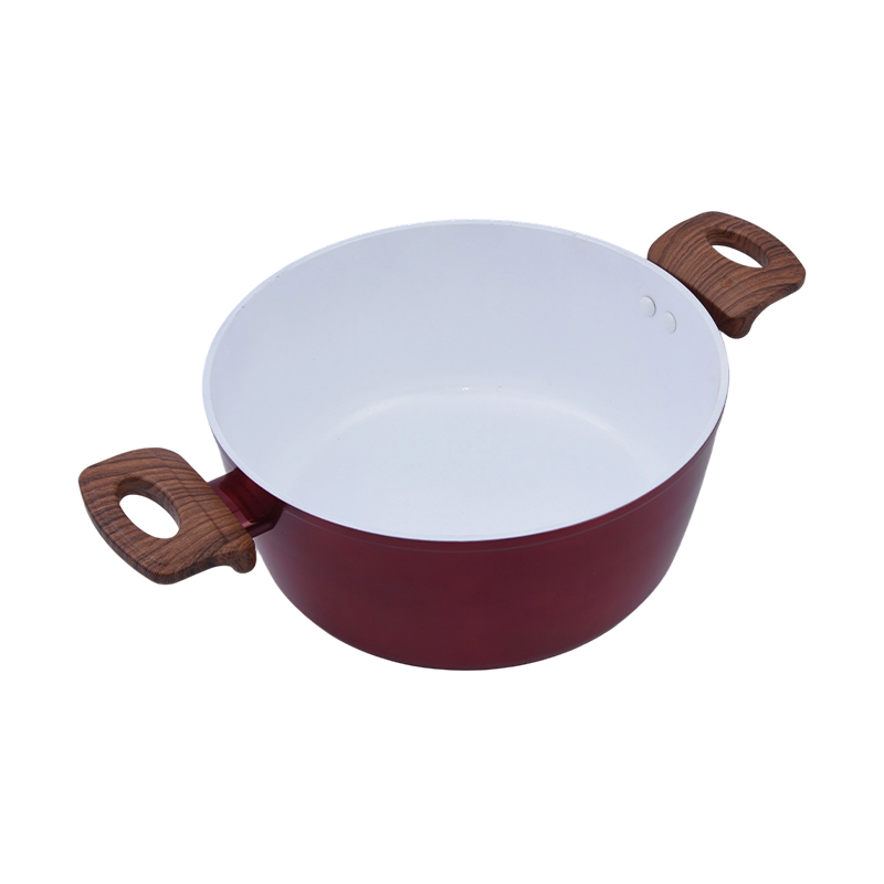Casserole Aluminium Tempa dengan keramik putih