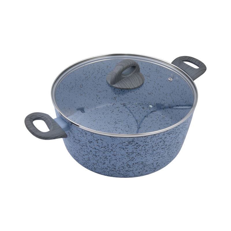 Casserole Aluminium Die Casting dengan Keramik Krim