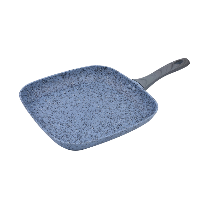 Panci Panggangan Aluminium Tempa dengan Granit Biru